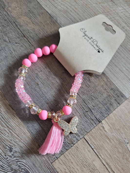 Light Pink Butterfly Bracelet