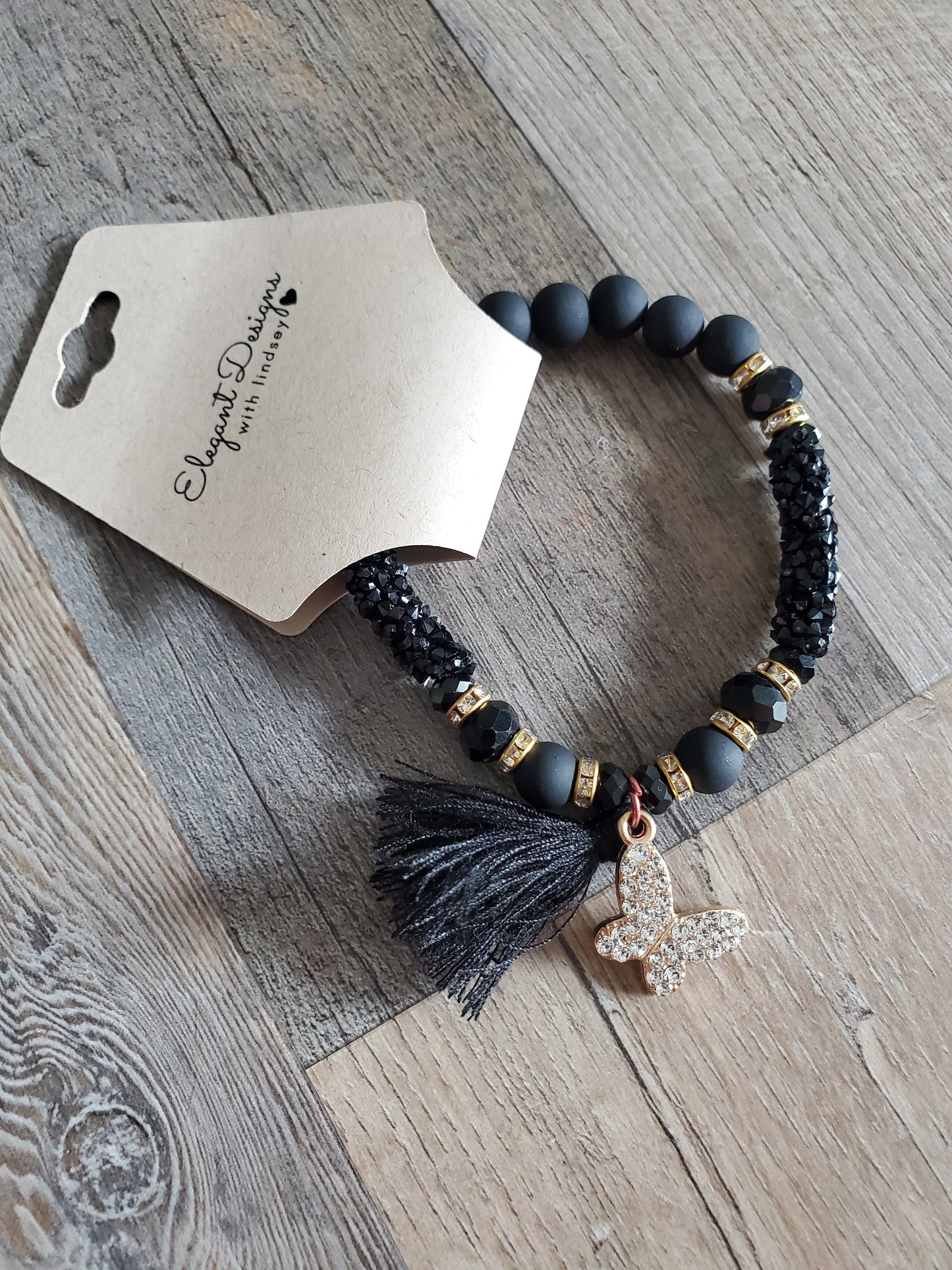 Black Butterfly Bracelet