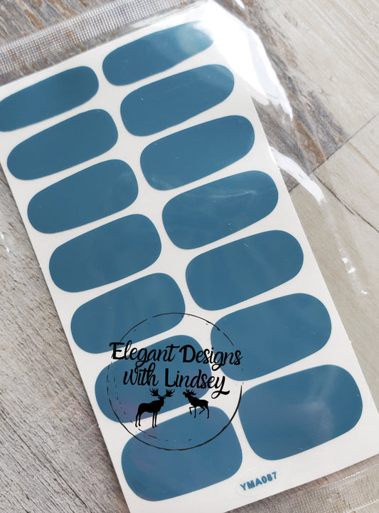 Finger Nail Polish Stickers- 13 -Solid