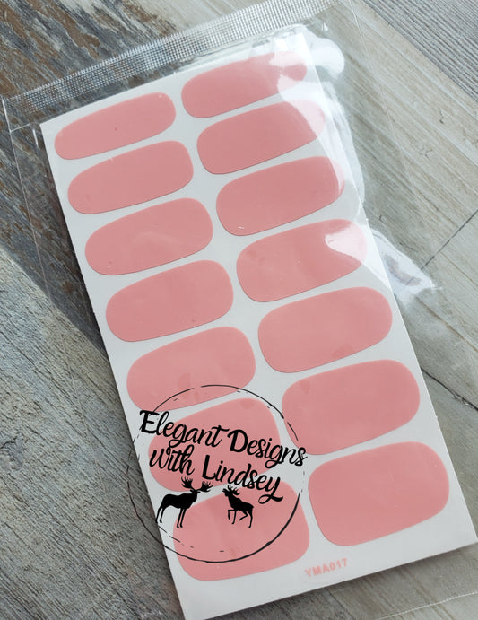 Finger Nail Polish Stickers- 2 -Solid