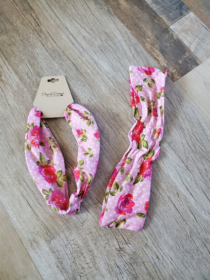 Light Purple Toddler Floral Infinity Headband