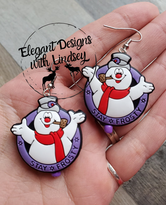 Stay Frosty Silicone Bead Earrings