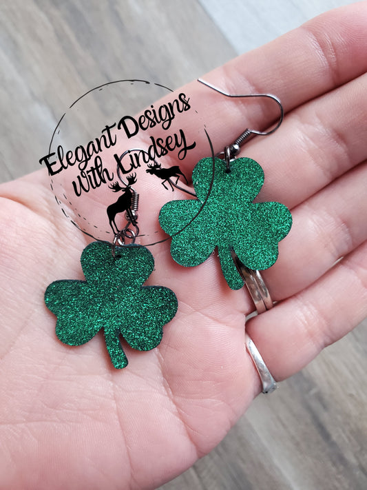 Clover Genuine Leather Earrings