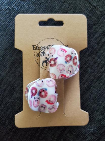 2pk Mini Sweets Hair Clips