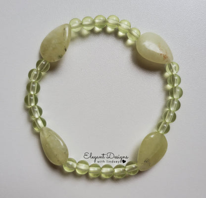 Light green stone bracelet