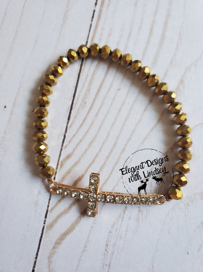 Gold Cross bracelet