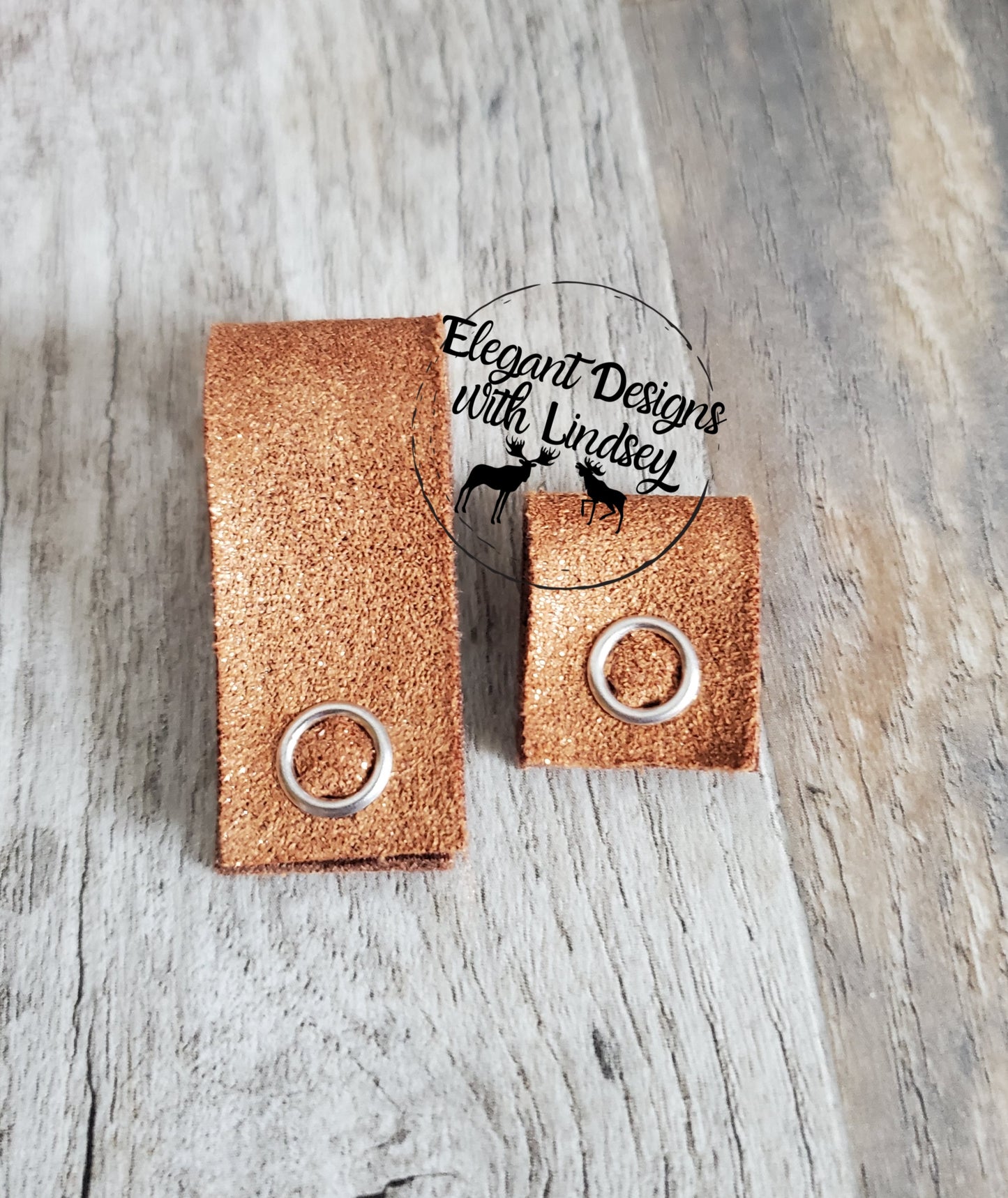 Cord keepers Faux leather Earrings