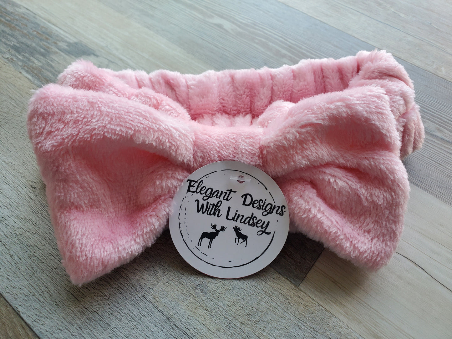 Spa plush headband Light Pink