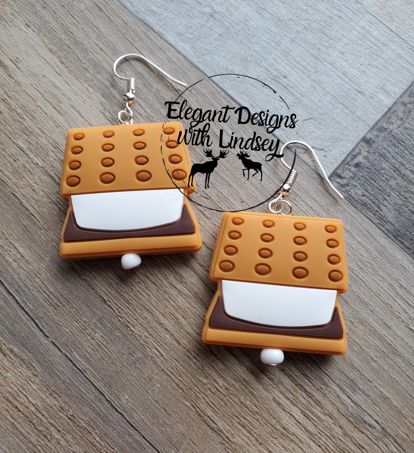 S'mores Silicone Bead Earrings