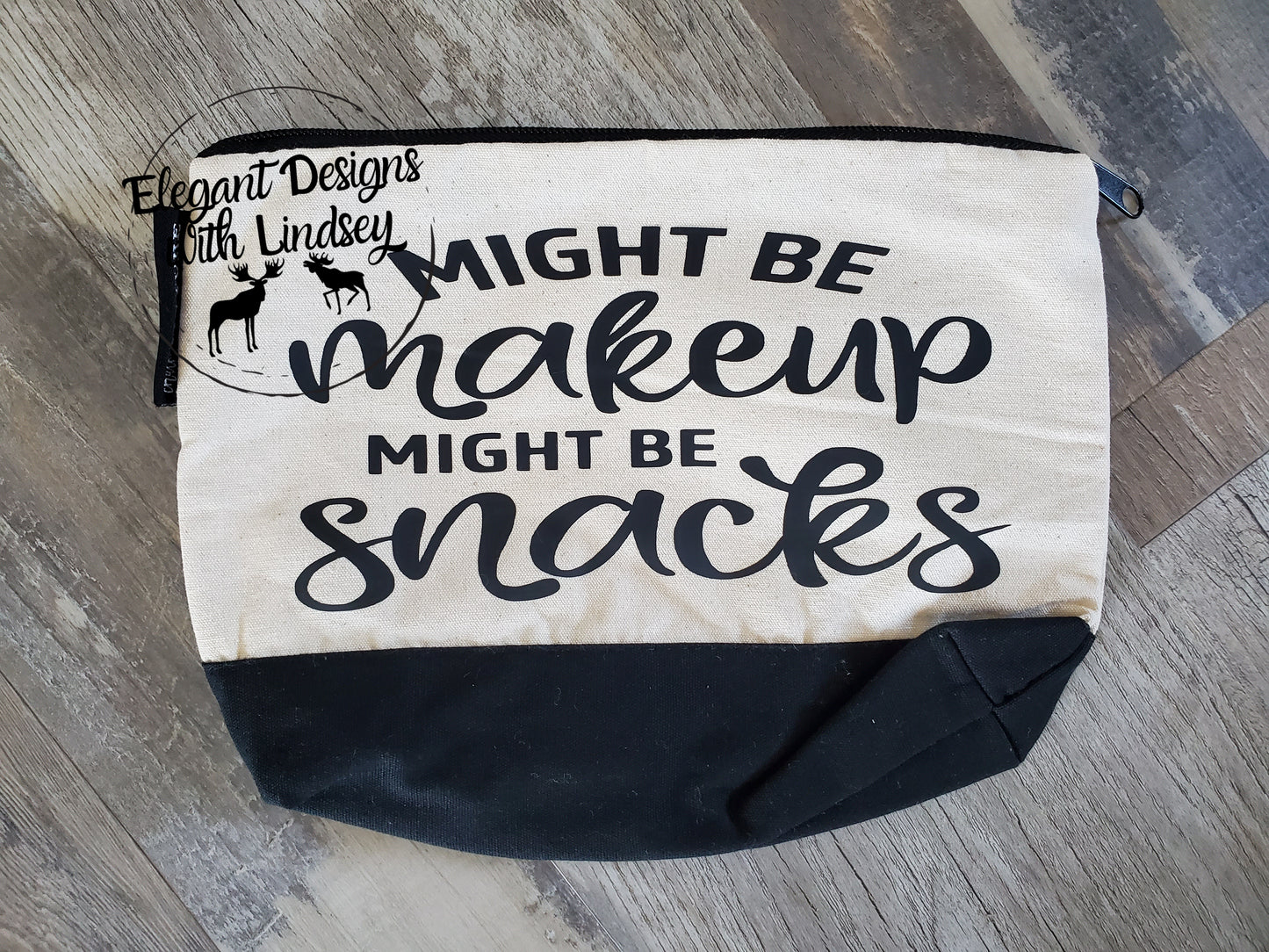 Might Be Makeup Canvas Clutch